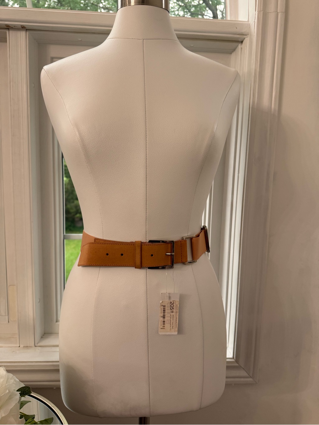 Nwt Wolford - Filipa Belt With Silver Metal Smoothie Pink In Fs